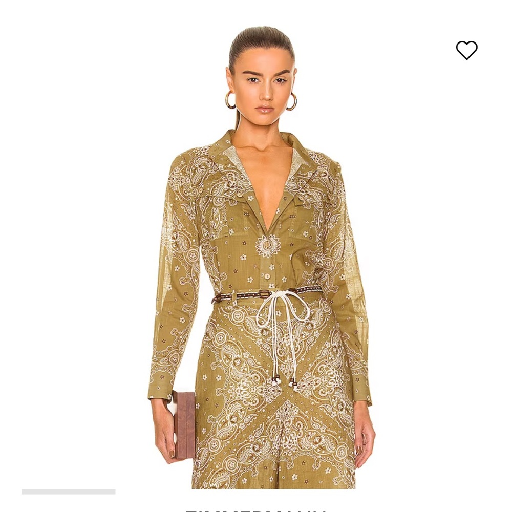 Zimmermann pocket shirt size 0